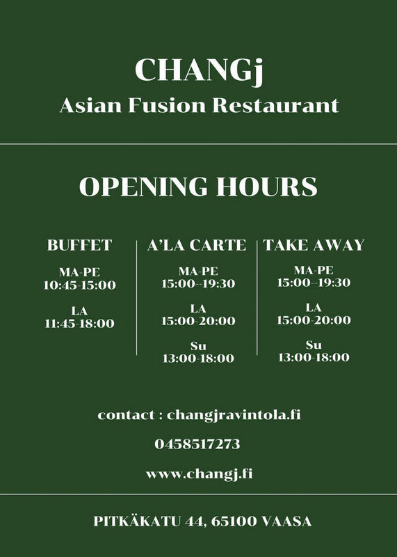 buffe lunch menu